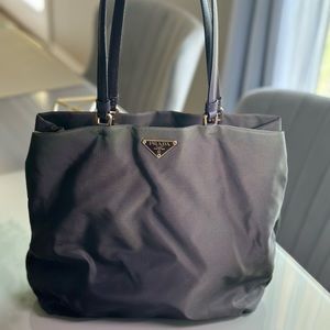 PRADA Green Tessuto Tote Bag